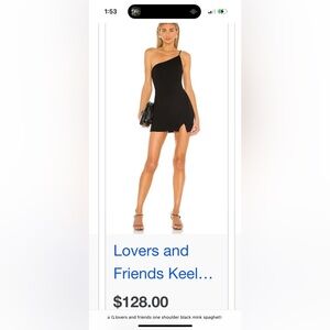Lovers and Friends one shoulder mini dress